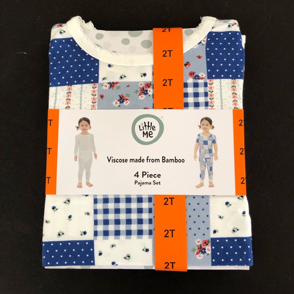 2 Pajama Sets: Little Me Toddler Viscose Made From Bamboo, Size: 2T
